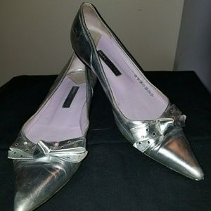Silver Marc Jacobs Flats